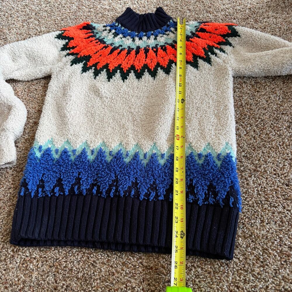 Anthropologie Pilcro Women’s Fair Isle Mockneck Pullover Sweater Nordic XS - Picture 3 of 8